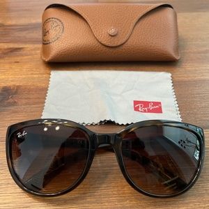 Ray-Ban Cat Eye Tortoise Shell Frame Sunglasses
